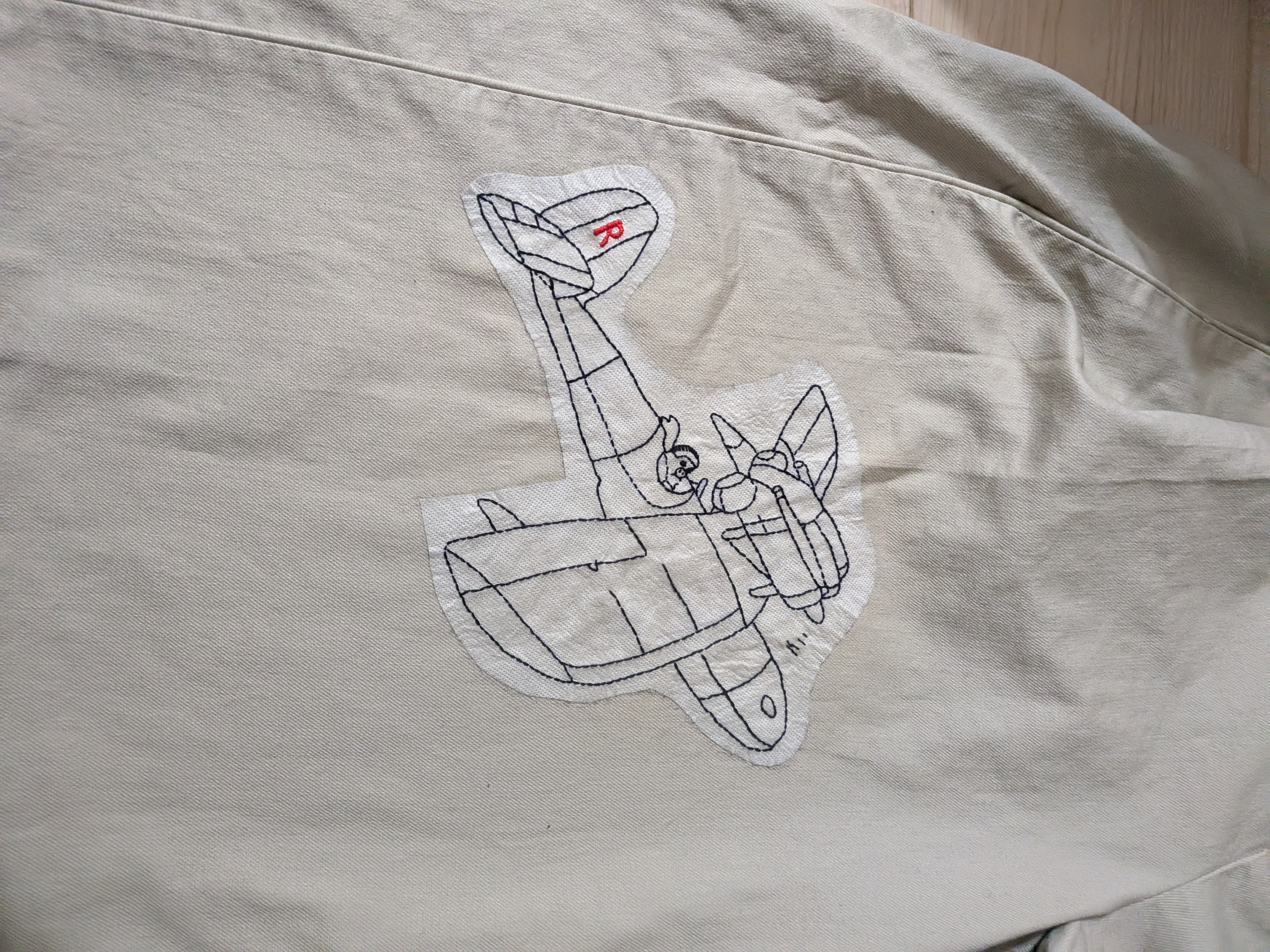 刺繍途中②